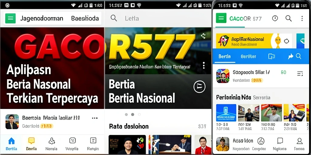 Tampilan antarmuka GACOR577 yang modern dan informatif.