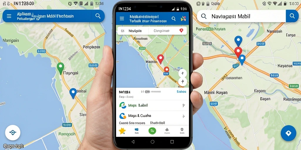 Antarmuka IN1234 yang intuitif untuk navigasi mobil.
