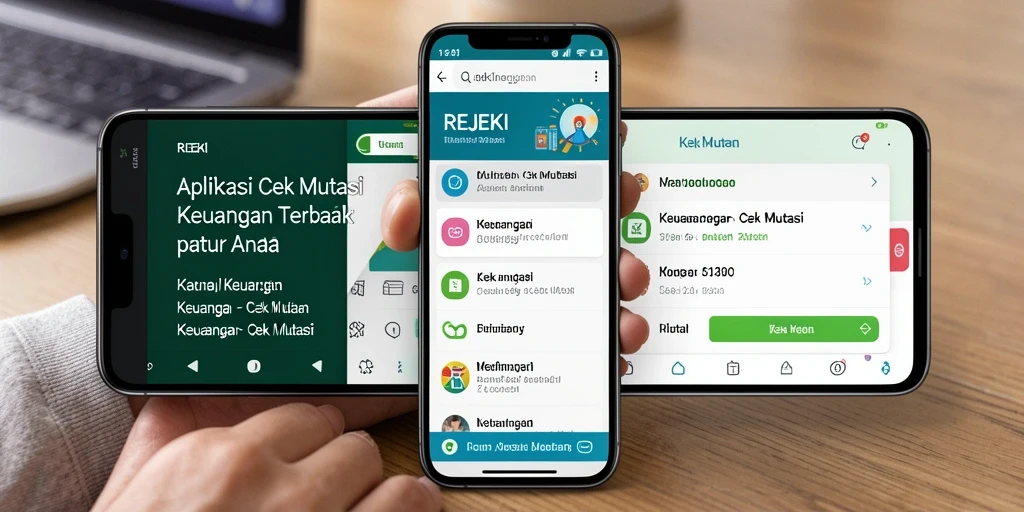 Antarmuka aplikasi REJEKI yang intuitif dan user-friendly untuk cek mutasi.